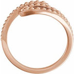 Beaded Bypass Ring