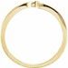 Solitaire Bypass Engagement Ring or Band