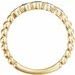 Beaded Bezel-Set Ring