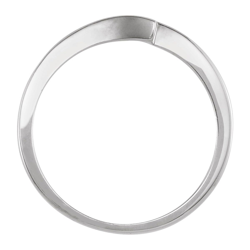 V-End Prong Accented Engagement Ring or Band
