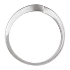 V-End Prong Accented Engagement Ring or Band