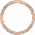 Milgrain Comfort-Fit Half Round Band