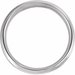 Beveled-Edge Inlay Comfort-Fit Flat Band