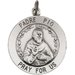 St. Padre Pio Medal Necklace or Pendant