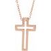 Open Cross Necklace