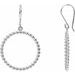 Beaded Circle Earrings