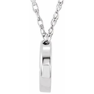 Circle Necklace or Slide Pendant