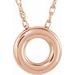Circle Necklace or Slide Pendant