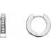 Accented Milgrain Hoop Earrings