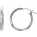 Knife-Edge Tube Hoop Earrings