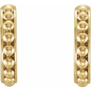 Beaded Hoop Earrings