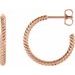 Rope Hoop Earrings