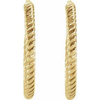 Rope Hoop Earrings