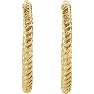 Rope Hoop Earrings
