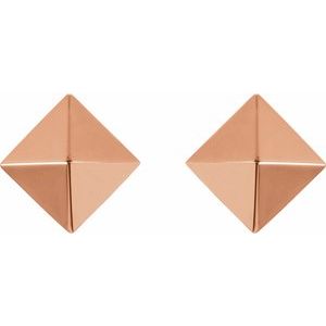 Pyramid Stud Earrings