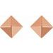 Pyramid Stud Earrings