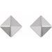 Pyramid Stud Earrings