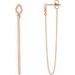 Leaf Chain Earrings