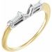 Baguette Accented Engagement Ring or Band