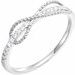 Accented Infinity-Inspired Ring