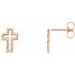 Open Cross Earrings