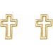 Open Cross Earrings