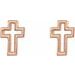 Open Cross Earrings