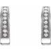 Accented Milgrain Hoop Earrings