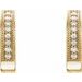 Accented Milgrain Hoop Earrings