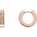 Accented Milgrain Hoop Earrings