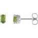 Oval 4-Prong Scroll Setting® Stud Earrings