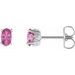 Oval 4-Prong Scroll Setting® Stud Earrings