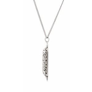 Hollow Mezuzah Necklace or Pendant