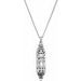 Hollow Mezuzah Necklace or Pendant