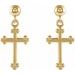 Cross & Ball Earrings