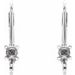 Accented Lever Back Earring Top