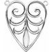 Filigree Heart Necklace or Center