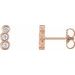 Petite Three-Stone Ear Climbers