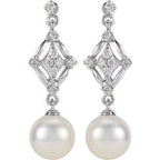 Vintage-Inspired Pearl Earrings