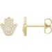 Accented Hamsa Earrings