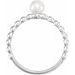 Beaded Stackable Pearl Ring