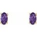 Oval 4-Prong Scroll Setting® Stud Earrings