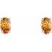 Oval 4-Prong Scroll Setting® Stud Earrings