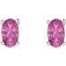 Oval 4-Prong Scroll Setting® Stud Earrings