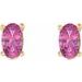 Oval 4-Prong Scroll Setting® Stud Earrings