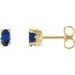 Oval 4-Prong Scroll Setting® Stud Earrings