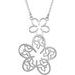 Flower & Butterfly Necklace or Center