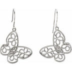 Floral Butterfly Earrings
