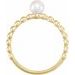 Beaded Stackable Pearl Ring