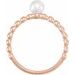 Beaded Stackable Pearl Ring